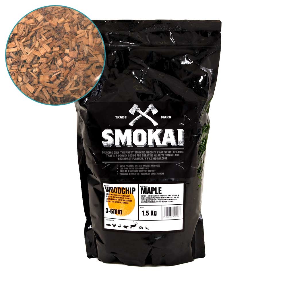 Smokai Maple Woodchip 3-6mm 1.5kg