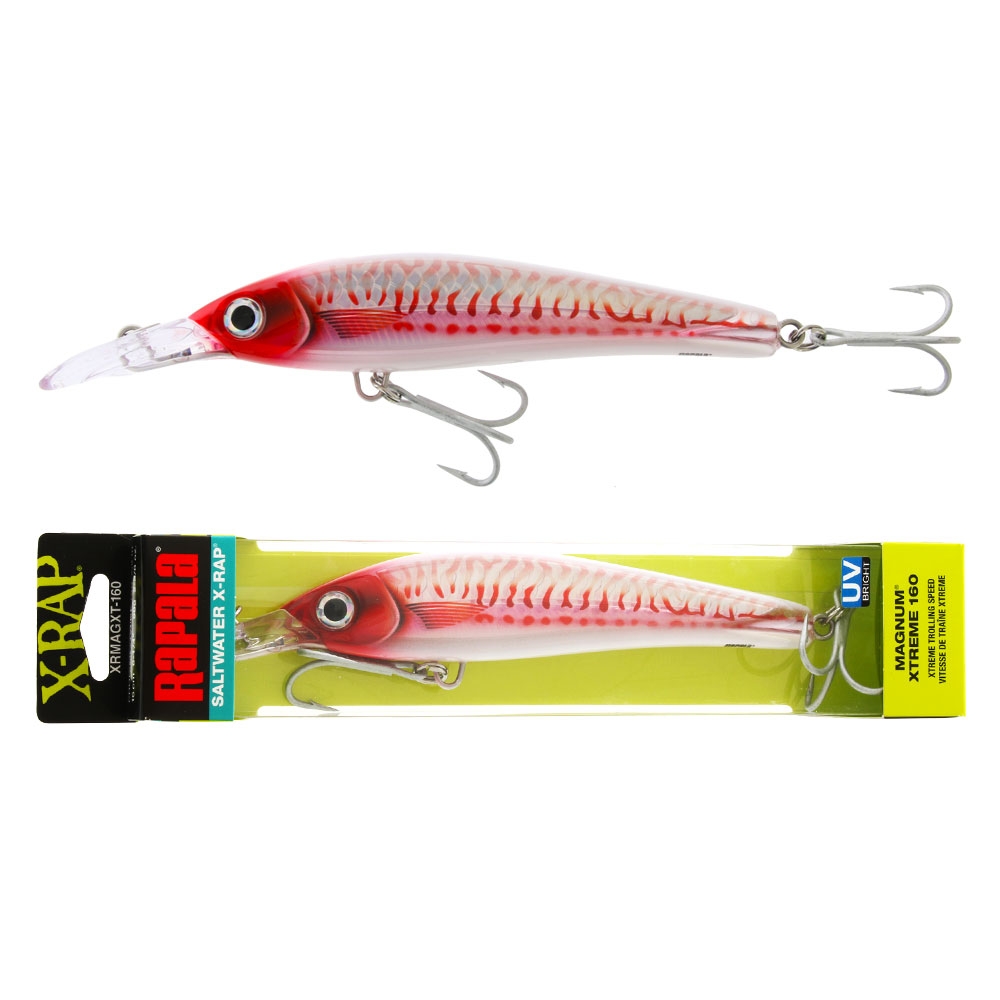 Rapala X-Rap Magnum Xtreme Trolling Lure 160mm 68g Red Head UV