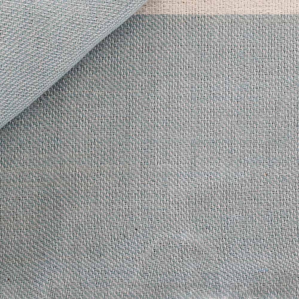 Black Shag Turkish Hand-loomed Flat-Weave Cotton Beach Towel - Turkish Blue