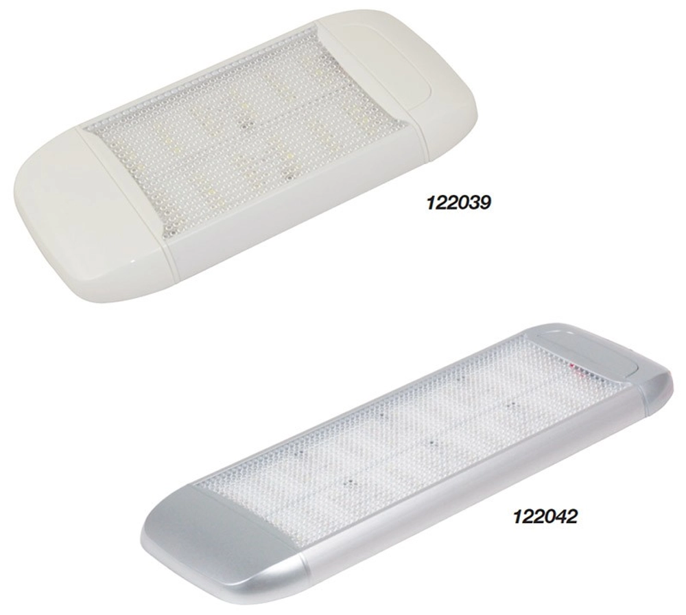 Cabin 96 LED Light Silver Grey Trim Cabin 96 LED Light Silver Grey Trim