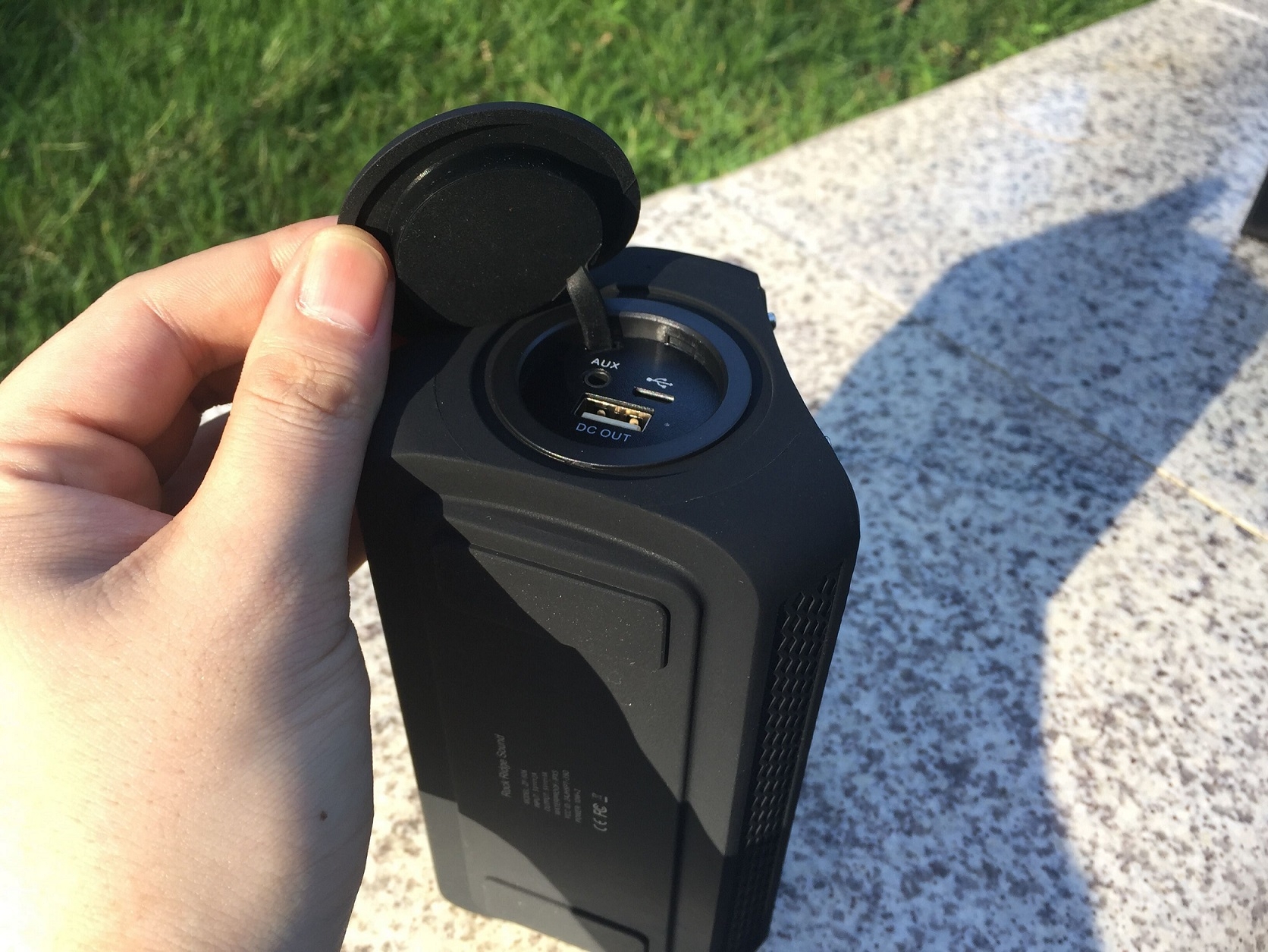 CrystalSound Waterproof Bluetooth Speaker and Power Bank