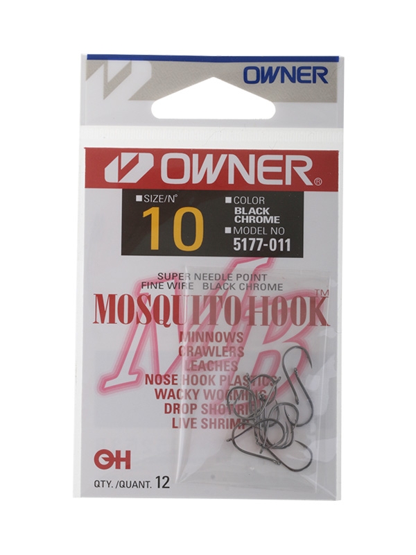 Owner Fine Wire Mosquito Lure Assist Hooks 10 Qty 12