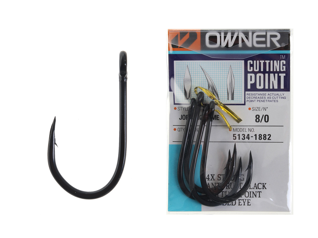 Owner Jobu Big Game Hooks 8/0 Qty 4