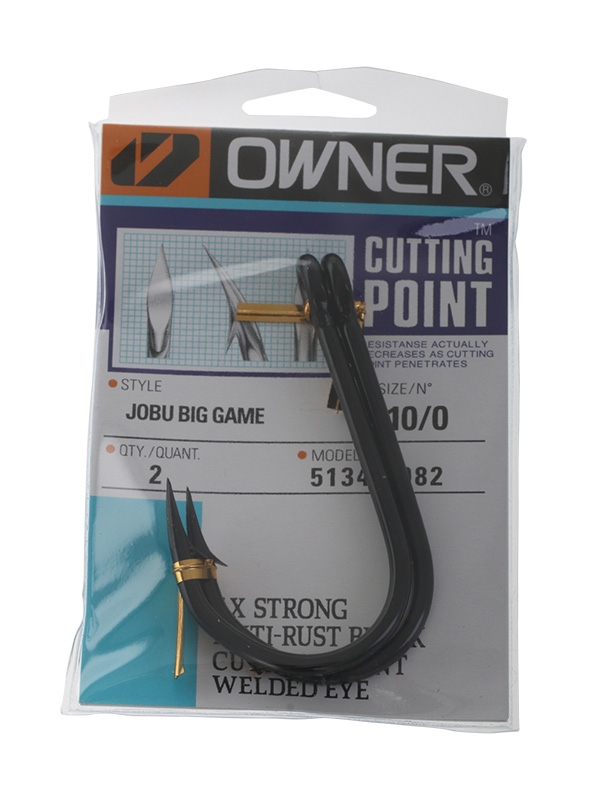 Owner Jobu Big Game Hooks 10/0 Qty 2