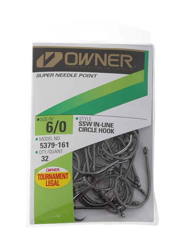 Owner Tournament SSW In-Line Circle Hook Pack 6/0 Qty 32