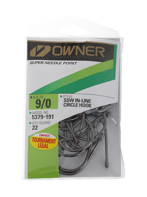 Owner Tournament SSW In-Line Circle Hook Pack 9/0 Qty 22