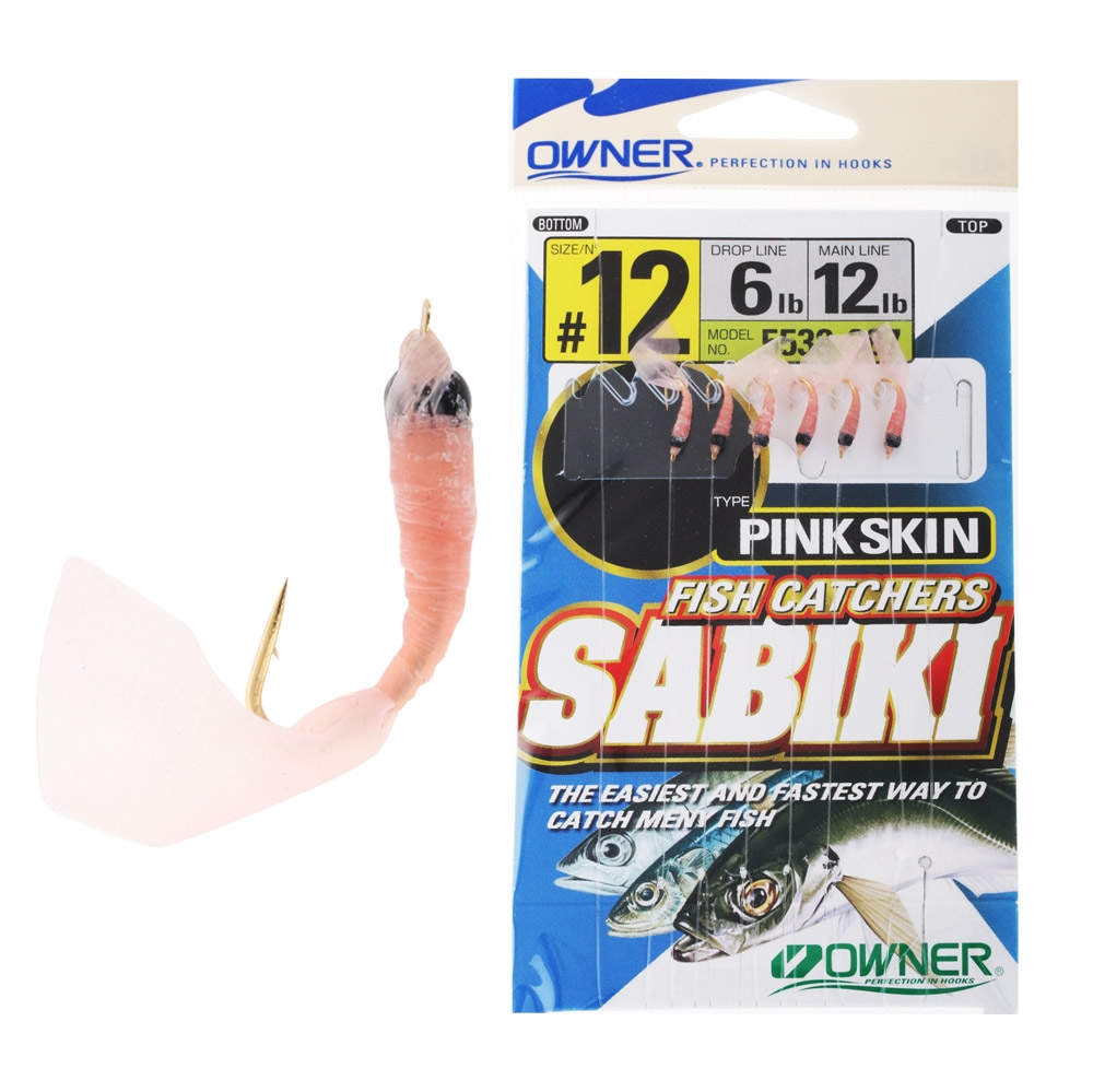 Owner Sabiki Bait Catcher Rig Shrimp with Lumo Bead Size 12