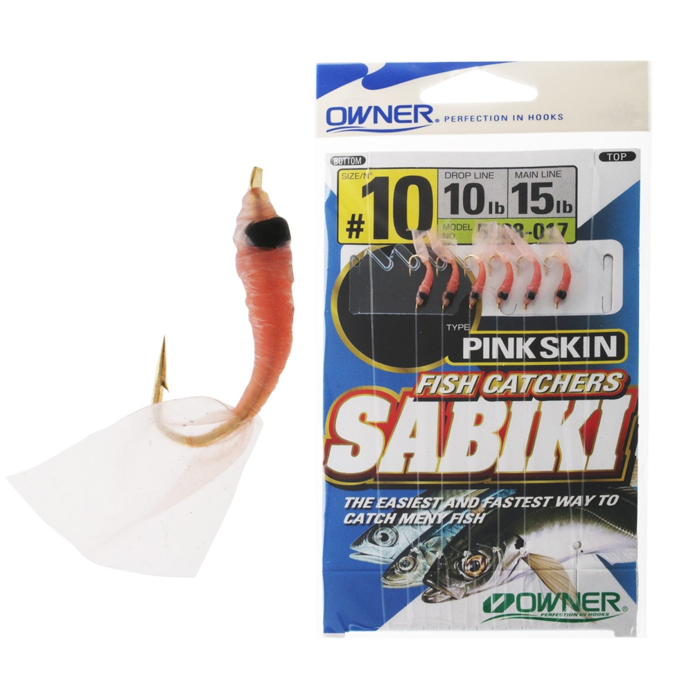 Owner Sabiki Bait Catcher Rig Shrimp with Lumo Bead Size 10