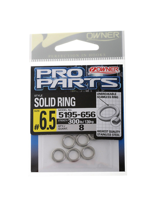 Owner P14 Solid Rings #6.5 300lb Qty 8