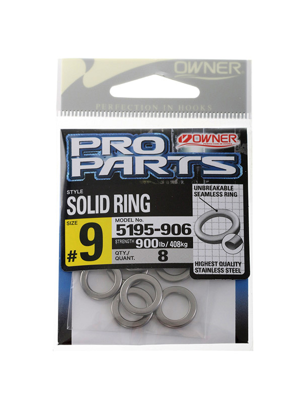 Owner P14 Solid Rings #9 900lb Qty 8