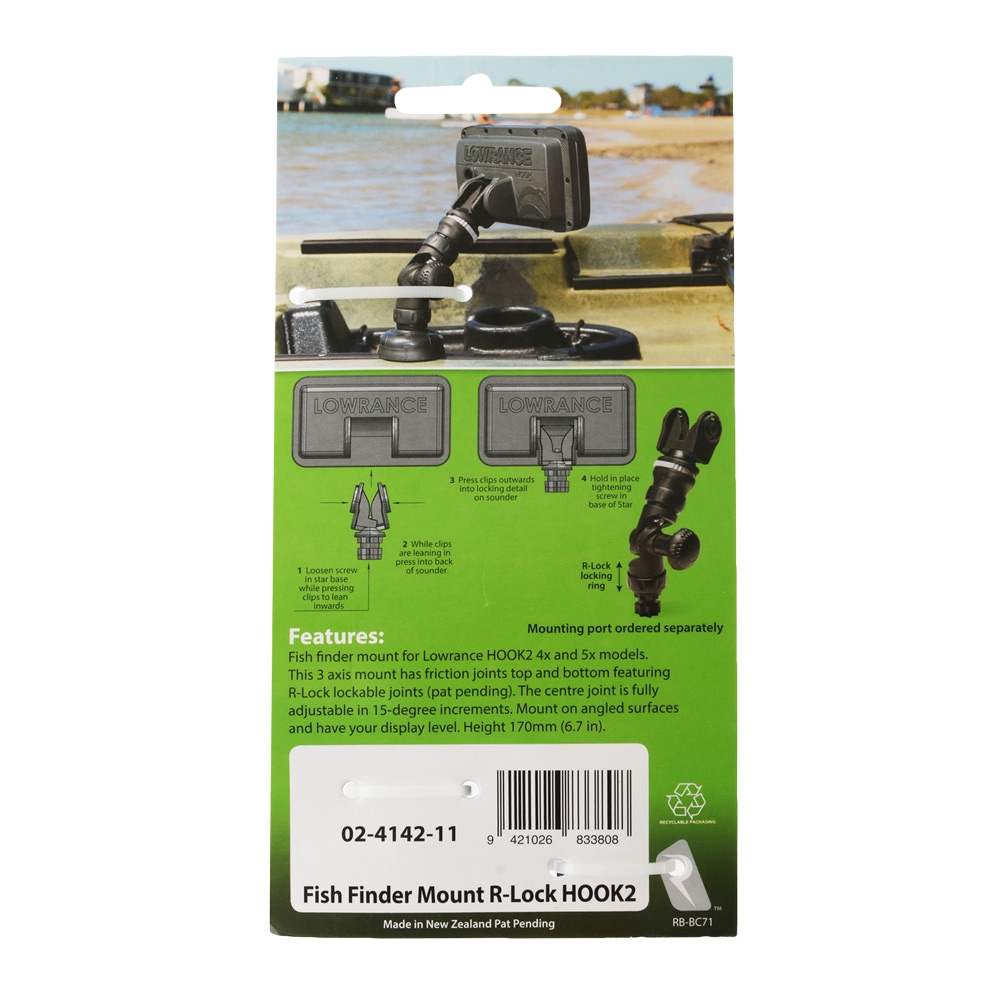 RAILBLAZA Fishfinder Mount R-LOCK for HOOK2