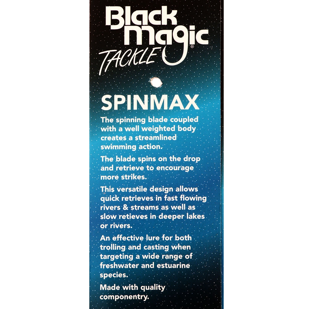 Black Magic Spinmax Spinner Lure 6.5g 48mm