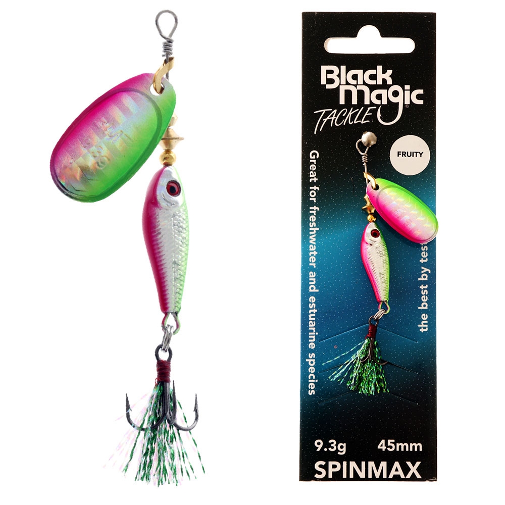 Black Magic Spinmax Spinner Lure 9.3g 52mm Fruity