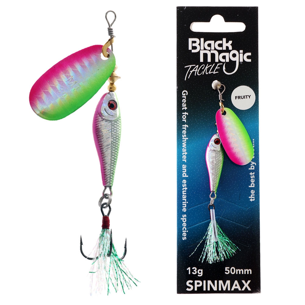 Black Magic Spinmax Spinner Lure 13g 50mm Fruity