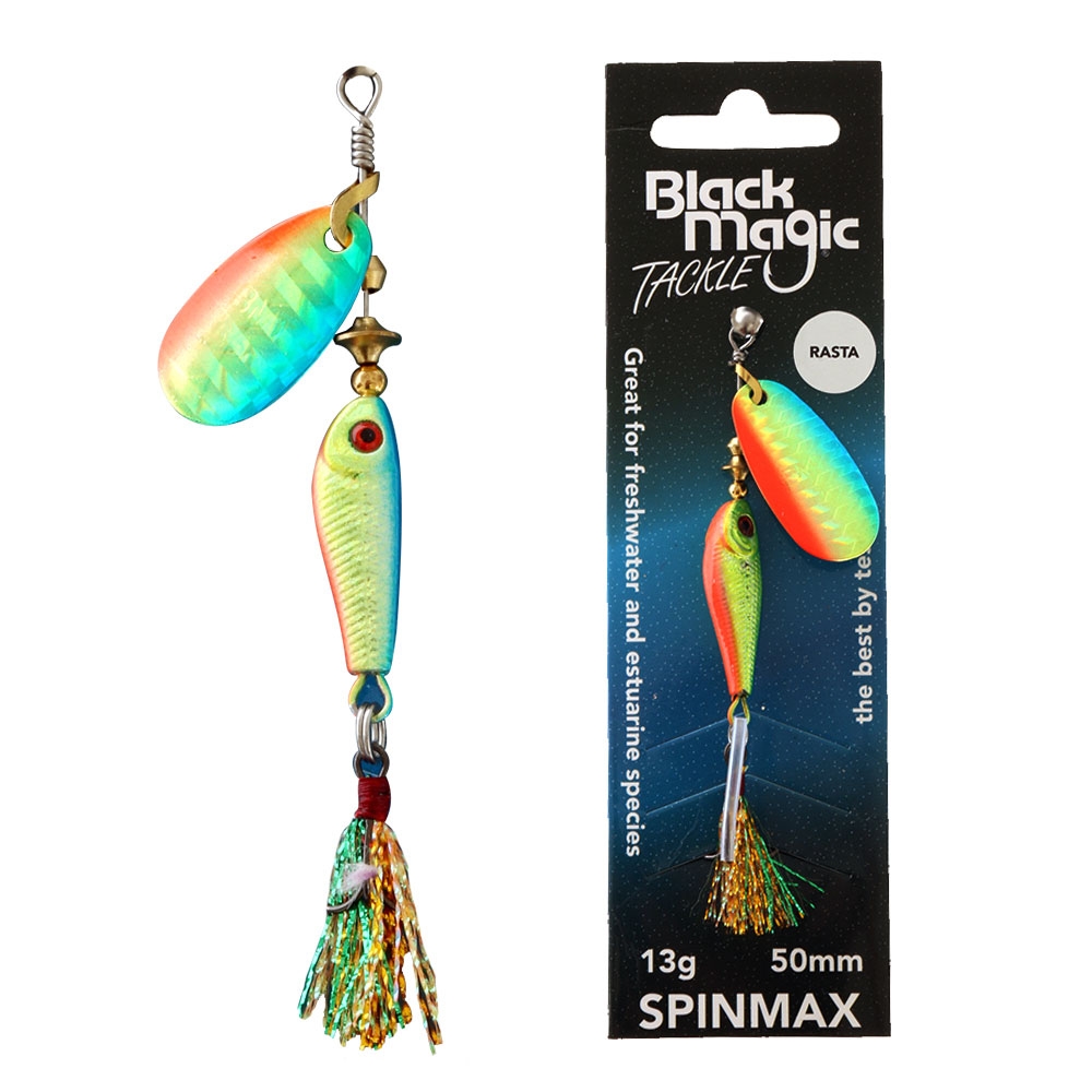 Black Magic Spinmax Spinner Lure 13g 50mm Rasta