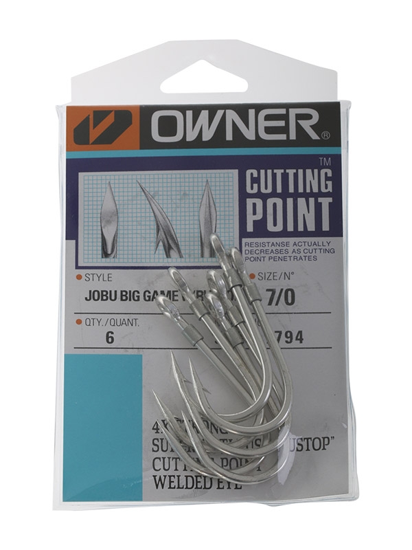 Owner Jobu Rustop Big Game Hook 7/0 Qty 6