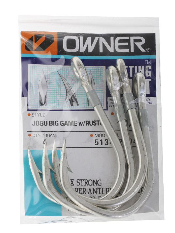 Owner Jobu Rustop Big Game Hook 11/0 Qty 4