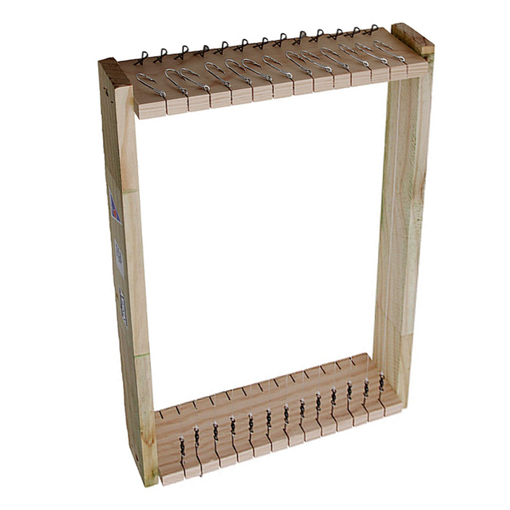 Nacsan Wooden Longline Trace Rack with Non-Tangle Flasher Traces