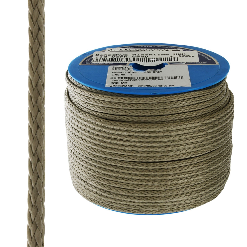 Donaghys Winchline UHM 12-Strand Braid Dark Grey 8mm x 100m