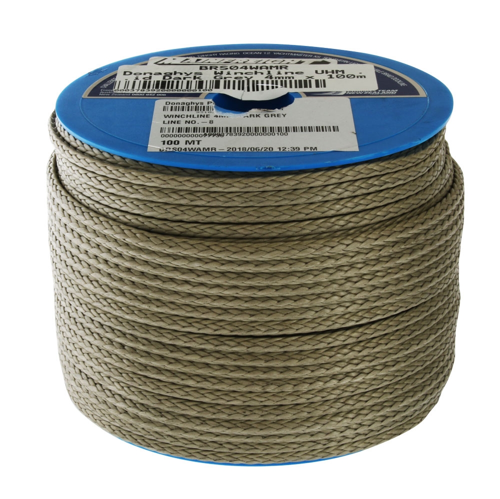 Donaghys Winchline UHM 12-Strand Braid Dark Grey 4mm x 100m