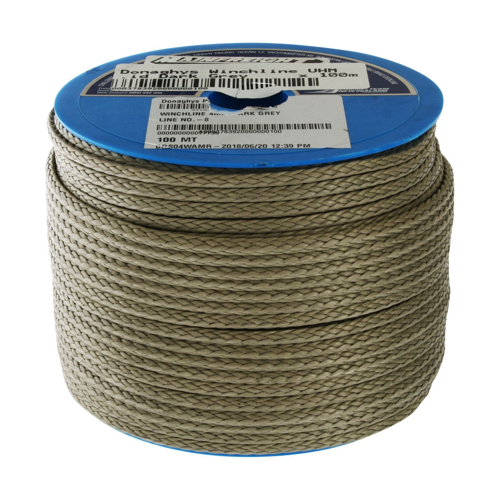 Donaghys Winchline UHM 12-Strand Braid Dark Grey 8mm x 100m