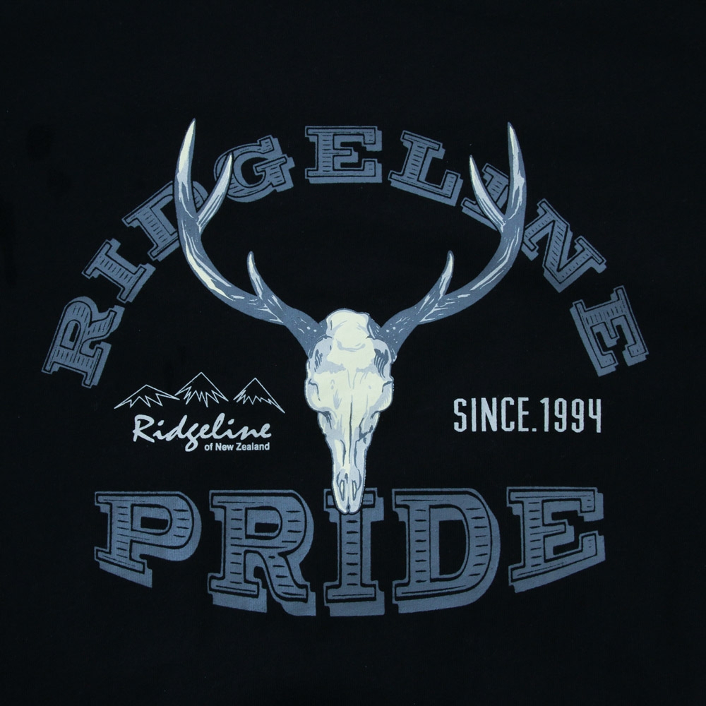 Ridgeline Stag Mens T-Shirt Black S