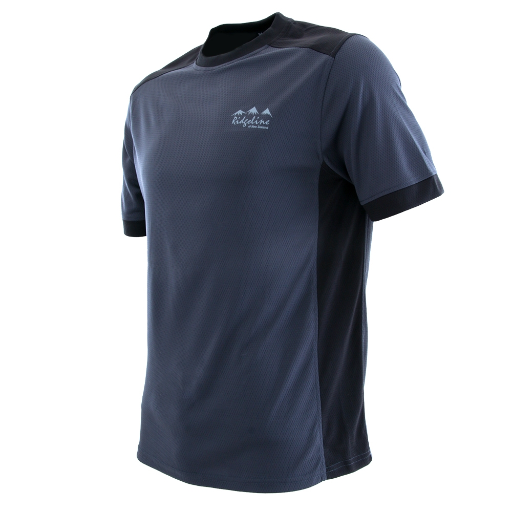 Ridgeline Breeze Mens T-Shirt Charcoal/Black M