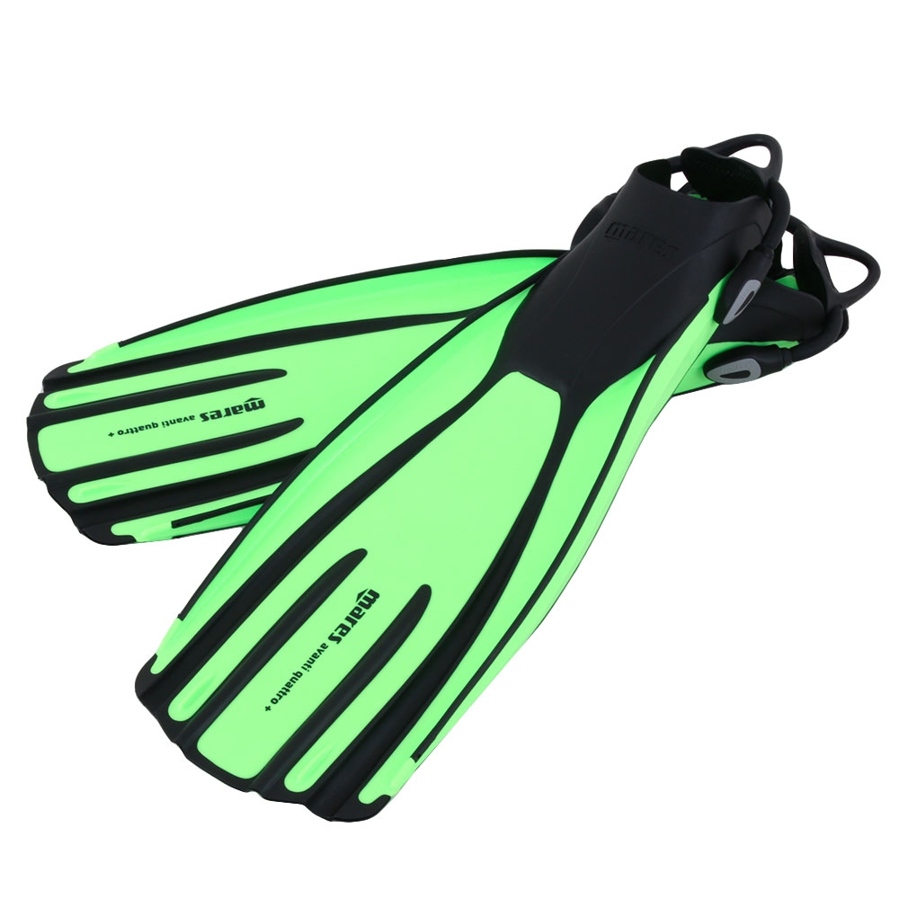 Mares Avanti Quattro + Dive Fins Lime