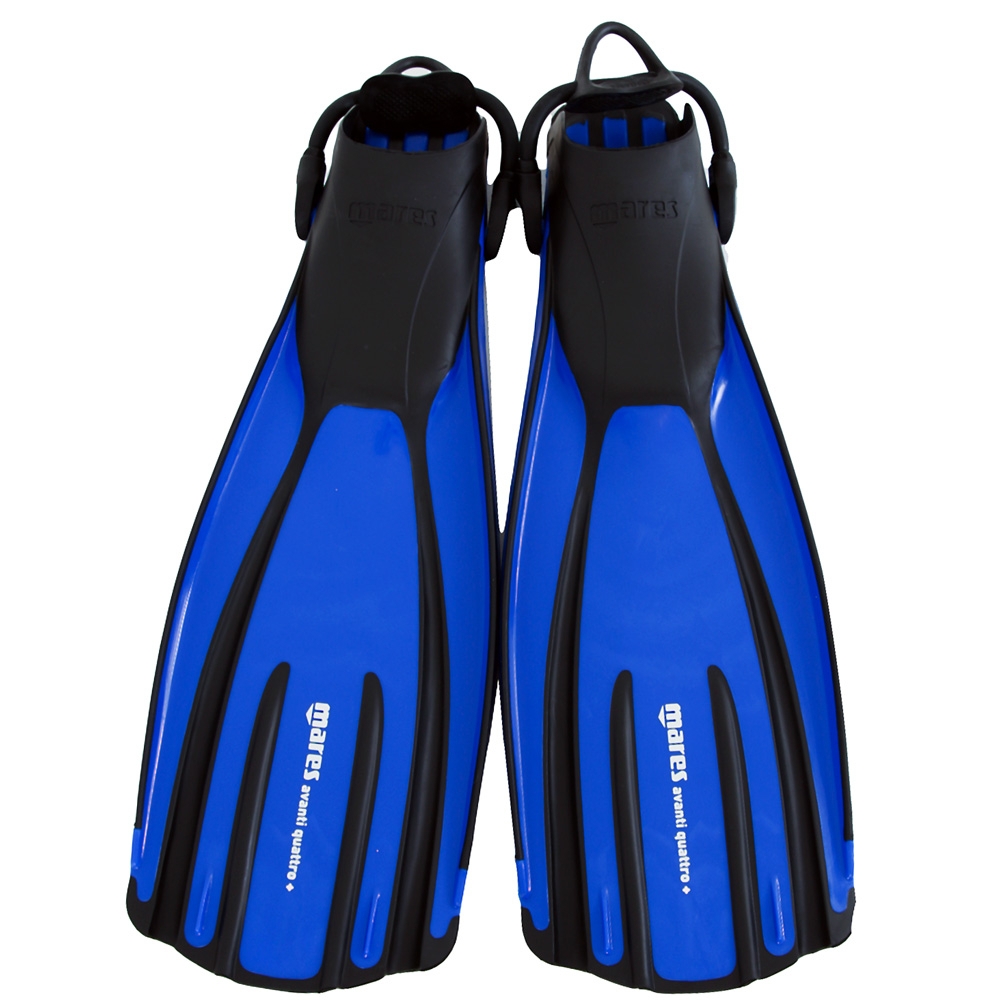 Mares Avanti Quattro + Dive Fins Reflex Blue