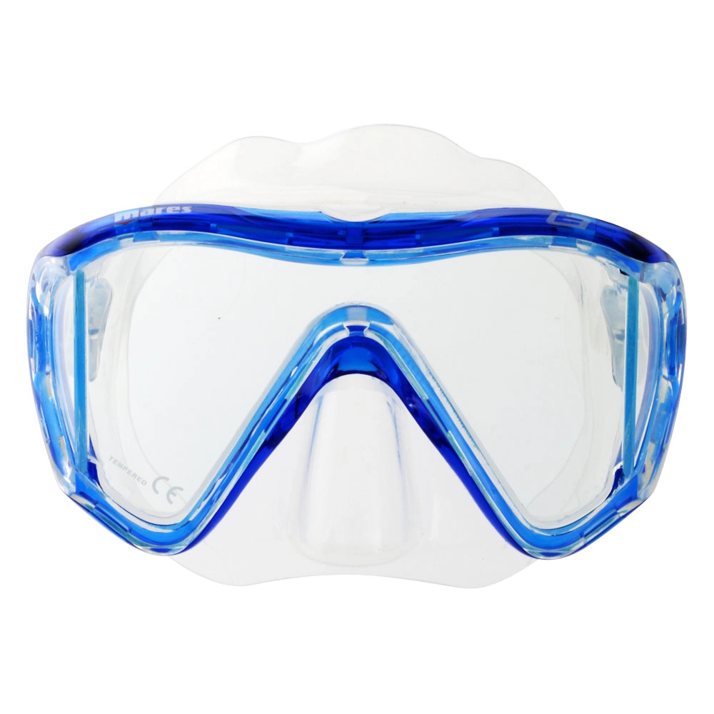 Mares I3 Adult Dive Mask Clear/Blue Mares I3 Adult Dive Mask Clear/Blue