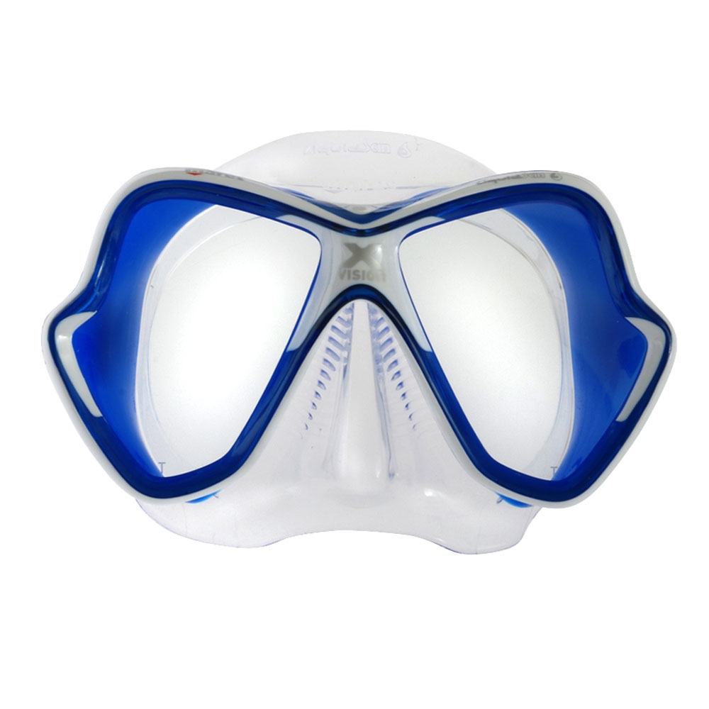 Mares X-Vision Ultra Liquidskin Adult Dive Mask Clear Blue/White