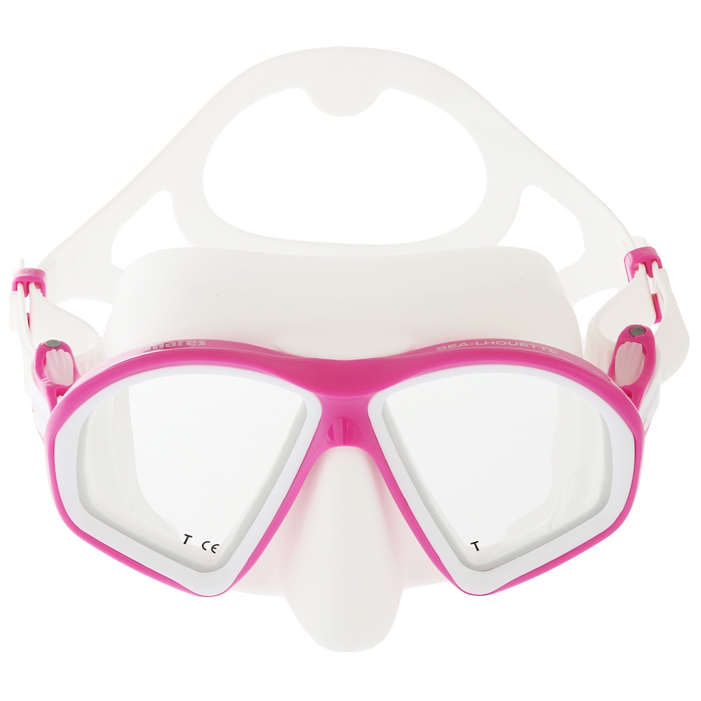 Mares Sealhouette Silicone Adult Dive Mask Pink/White