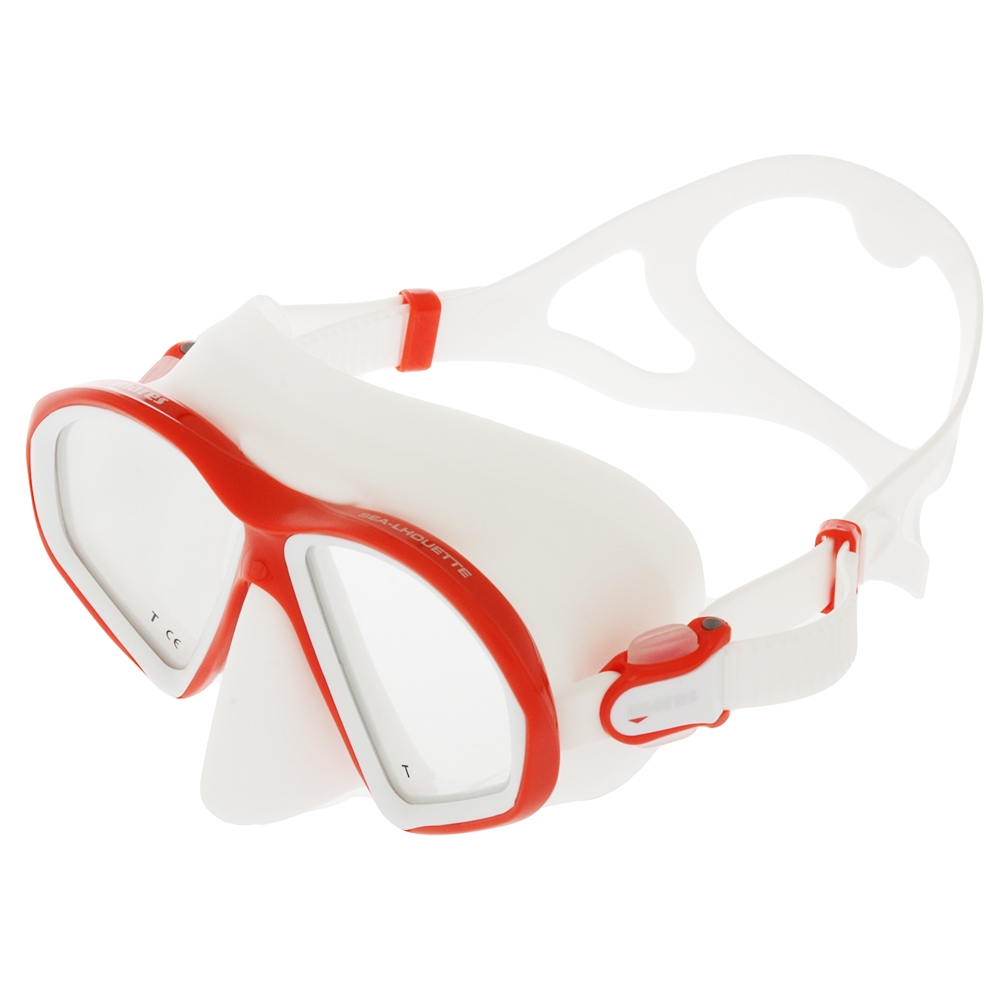Mares Sealhouette Silicone Adult Dive Mask Red/White