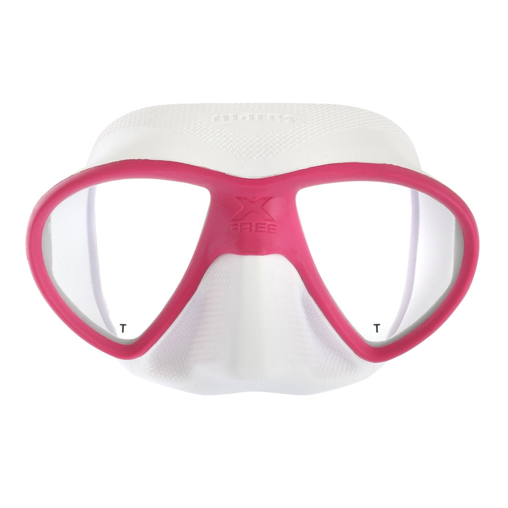 Mares X-Free Adult Dive Mask Pink/White