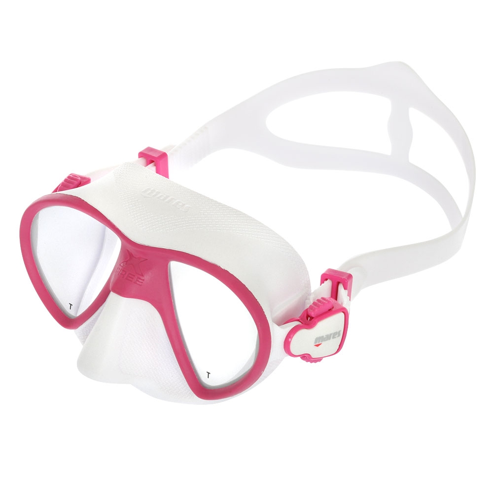 Mares X-Free Adult Dive Mask Pink/White