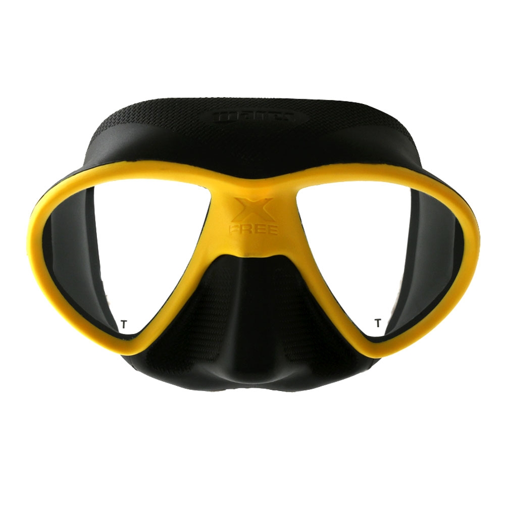 Mares X-Free Adult Dive Mask Yellow/Black