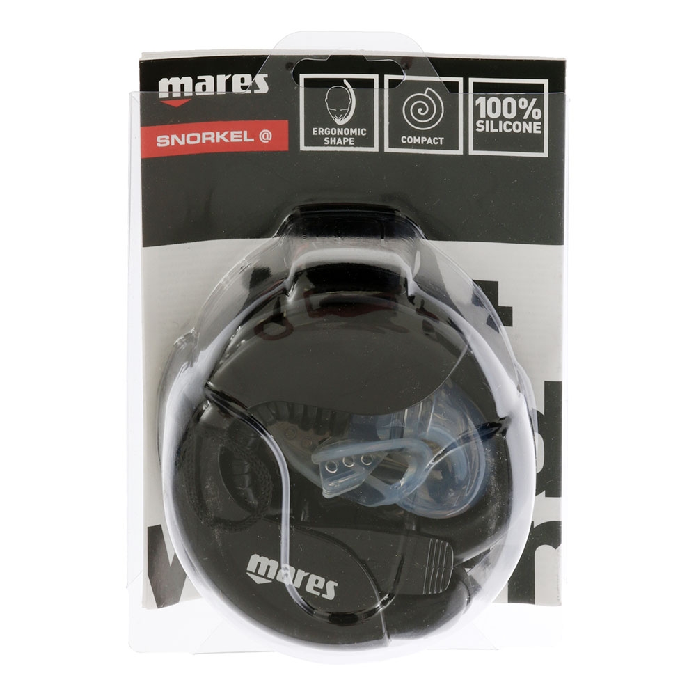 Mares Silicone Roll Up Travel Snorkel Black