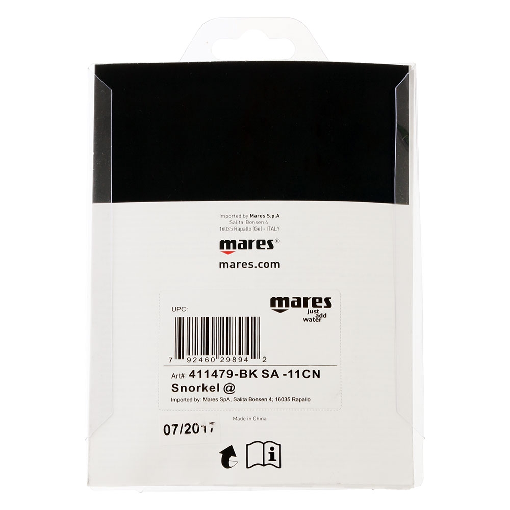 Mares Silicone Roll Up Travel Snorkel Black