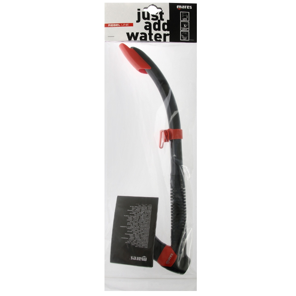 Mares Rebel Splash Snorkel Black/Red