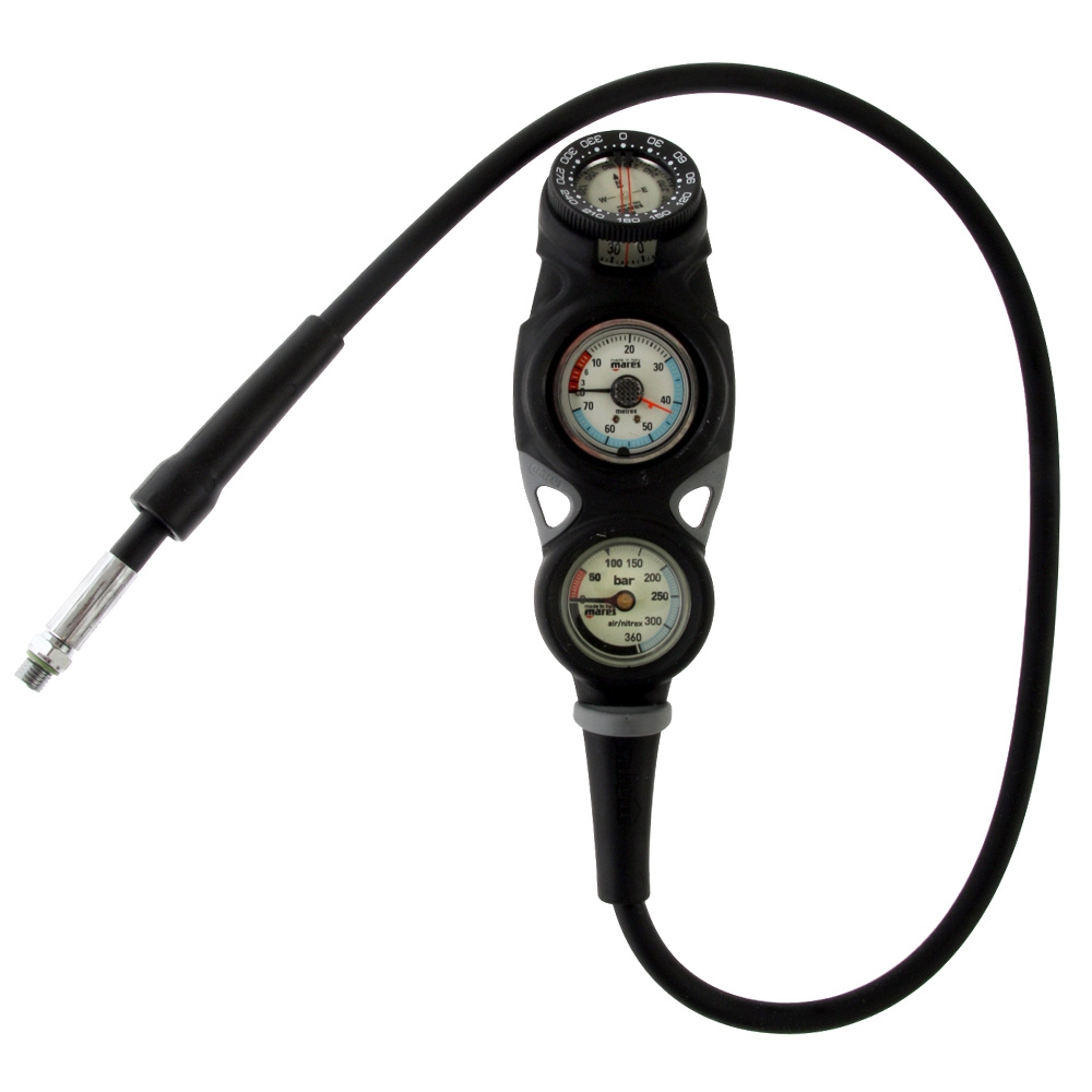 Mares Mission 3 Dive Compass/Depth/Pressure Gauge