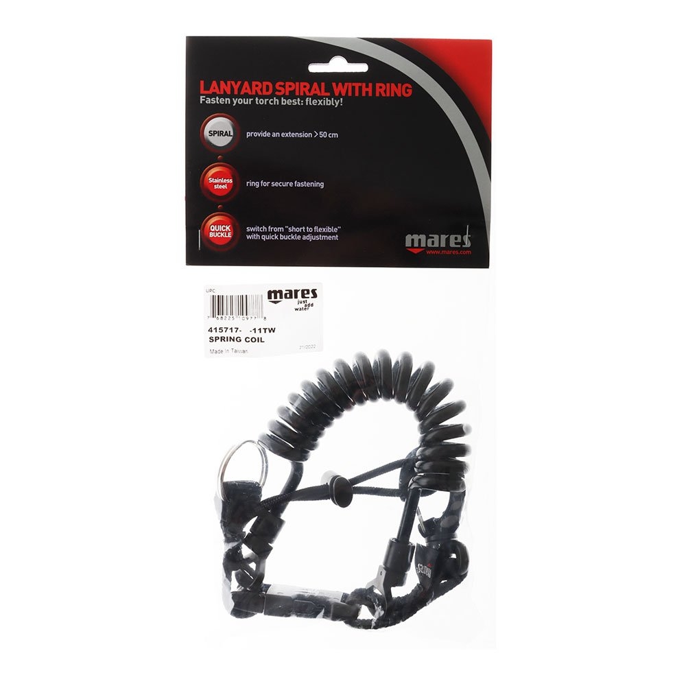 Mares Lanyard Spiral with Stainless Steel Ring