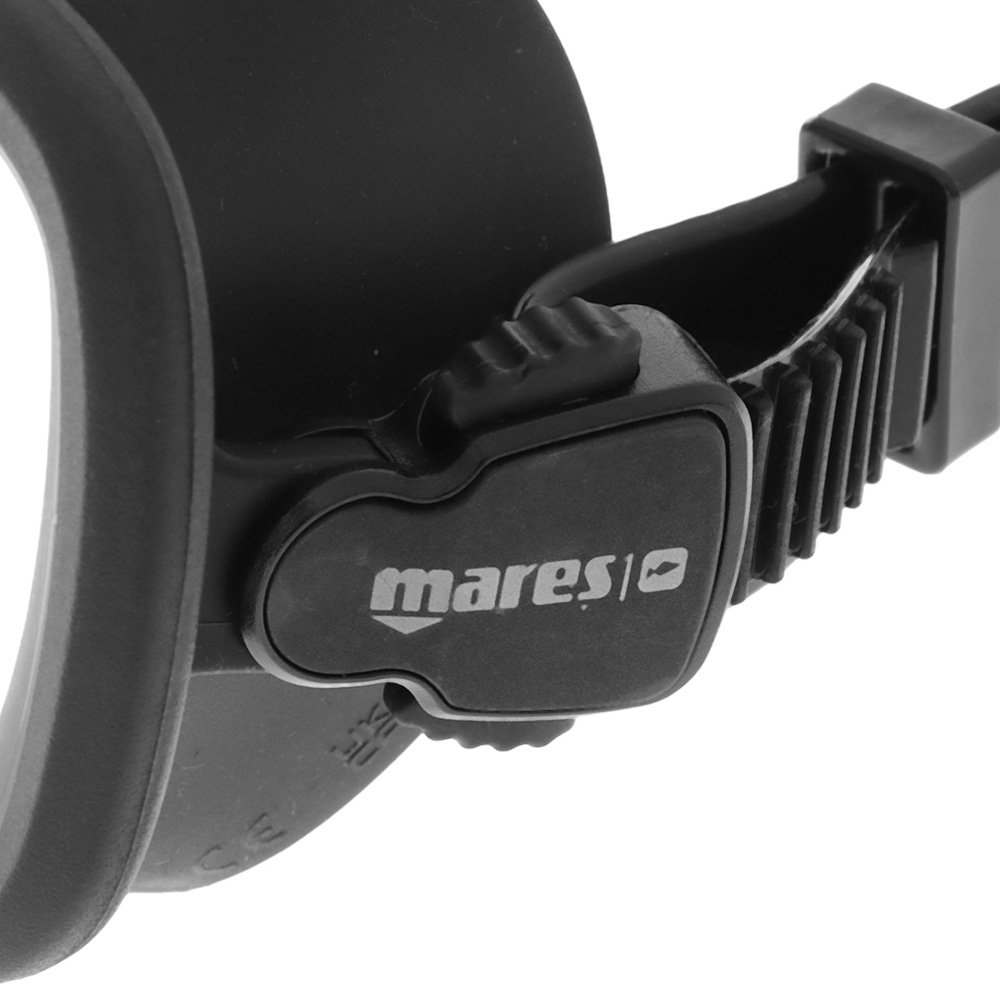 Mares Samurai X Silicone Spearfishing Dive Mask and Snorkel Set Black