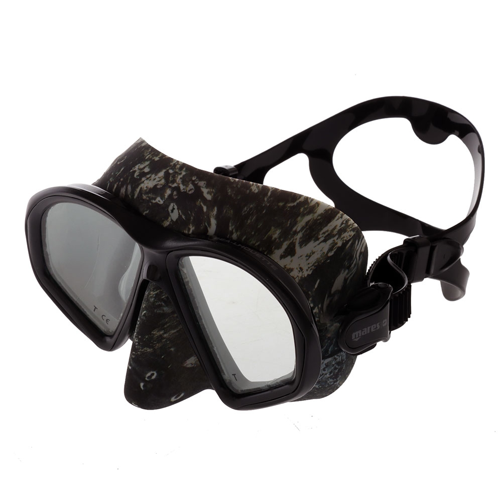 Mares Sealhouette Adult Spearfishing Dive Mask Camo/Black