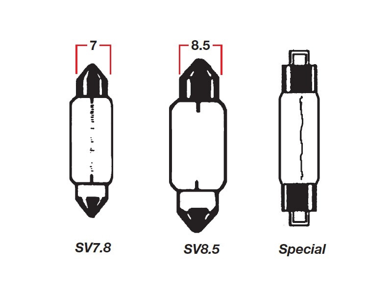 Festoon Bulb - 12V 10W 31mm