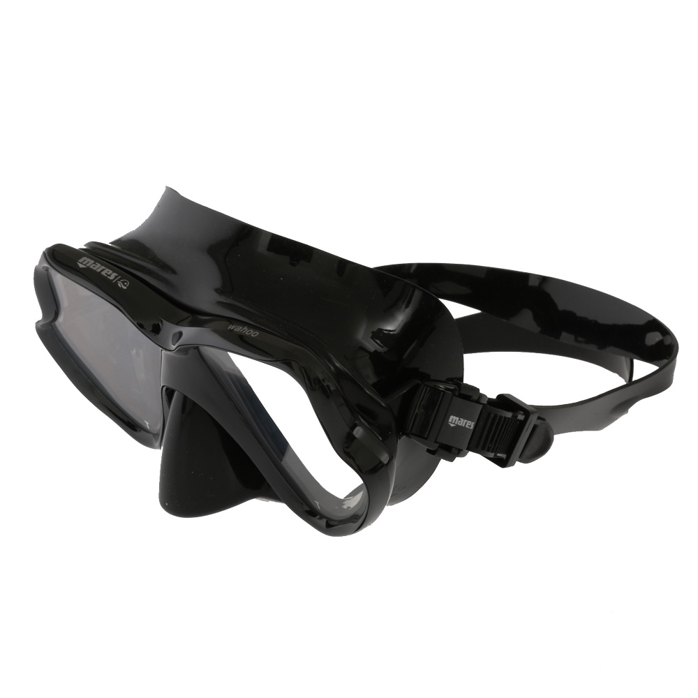 Mares Wahoo Adult Dive Mask and Snorkel Set Black