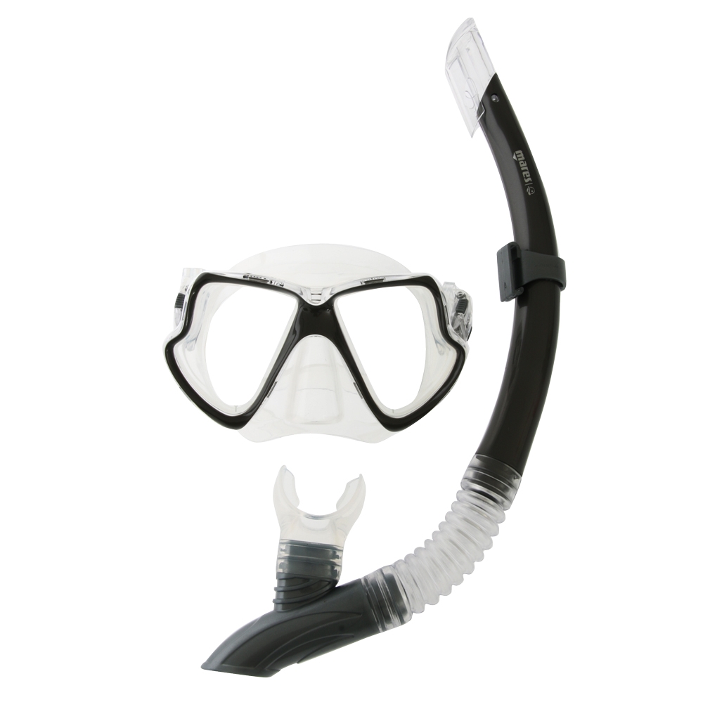 Mares Wahoo Adult Dive Mask and Snorkel Set Clear