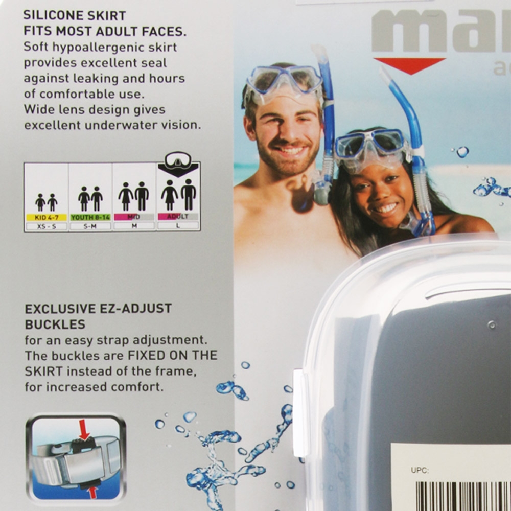 Mares Bonito Adult Silicone Dive Mask and Snorkel Set