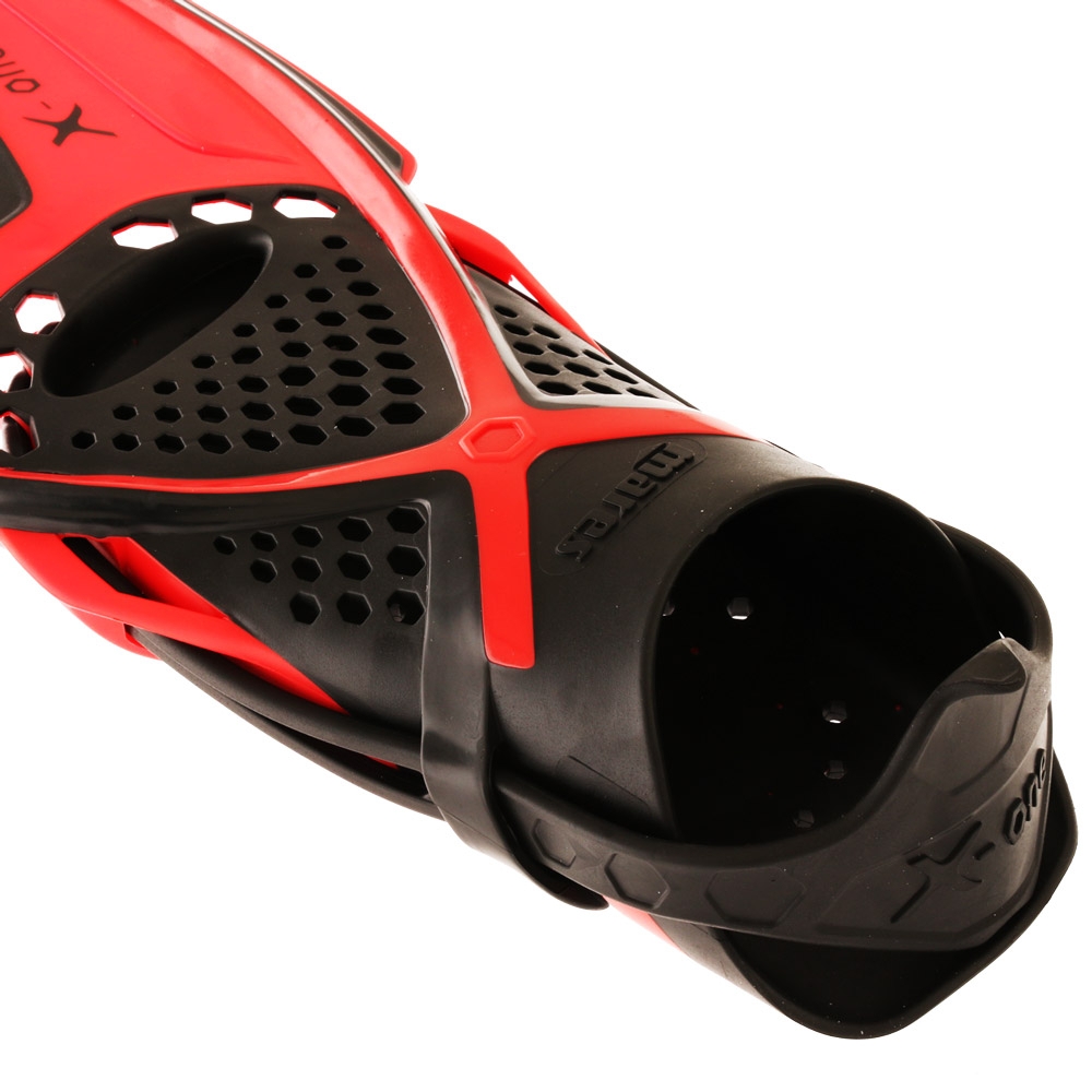Mares Bonito X-One Adult Dive Mask Snorkel and Fins Set Red/Black
