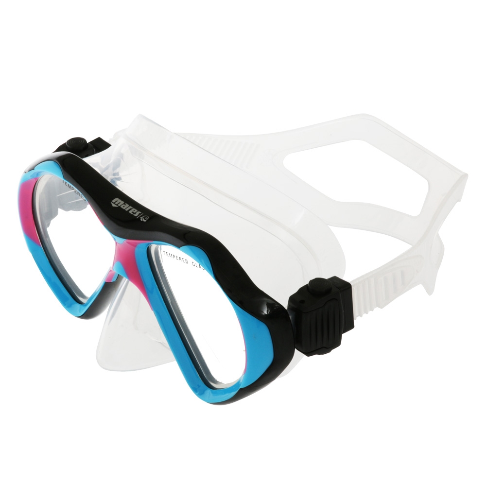 Mares Pearl Adult Dive Mask and Snorkel Set Pink/Clear