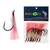 Holiday Flasher Beak Hooks 7/0 Light Pink Qty 8